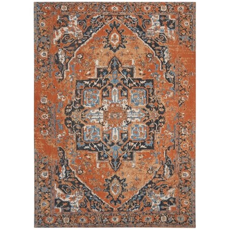 Safavieh Classic Vintage 2 ft. - 3 in. x 8 ft. Rectangle Area Rug - Orange & Navy CLV111P-28